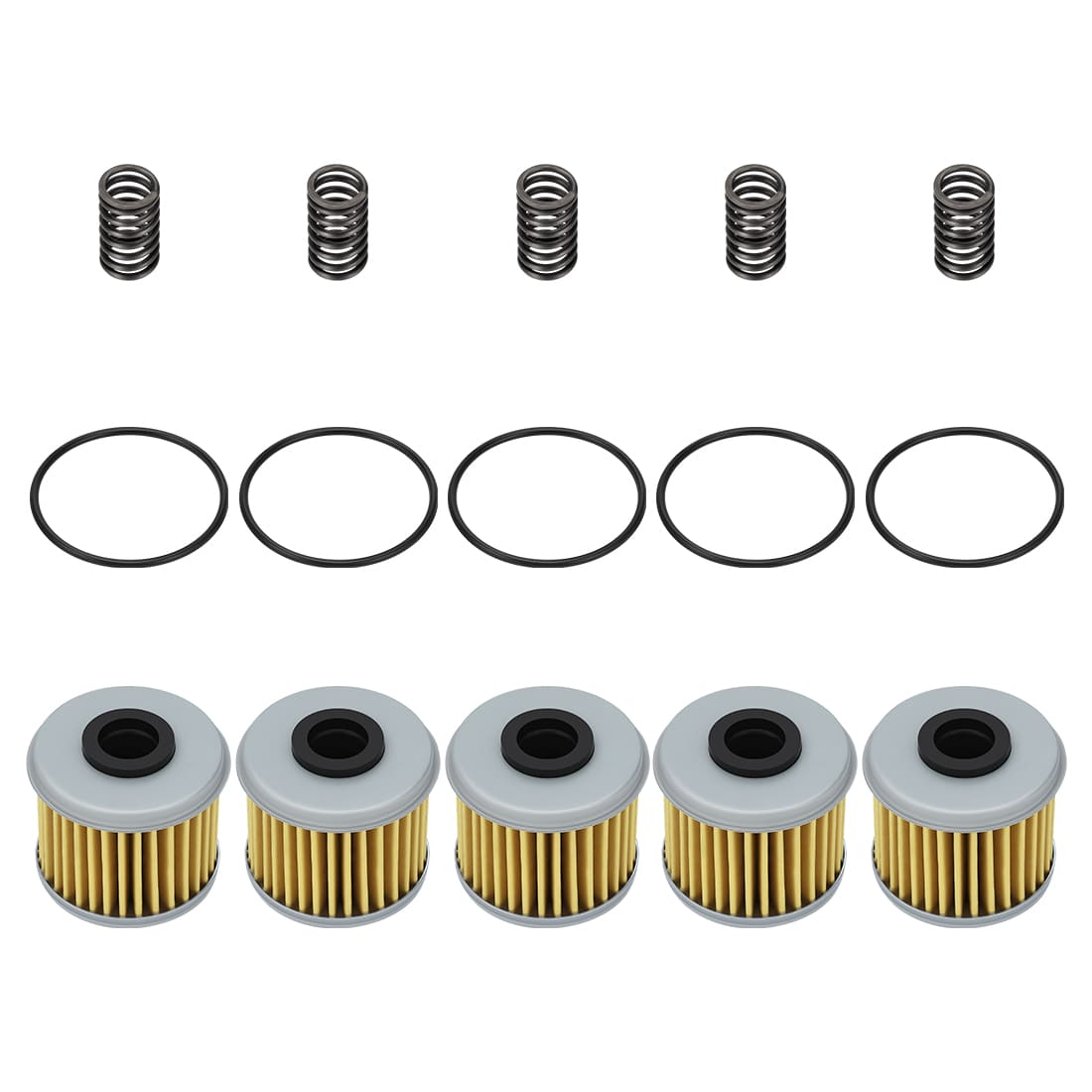 5PCS Oil Filter With O-Ring Spring For Honda CRF150R CRF250 CRF450 TRX450R/ER 2002-2024 15412-MEN-671