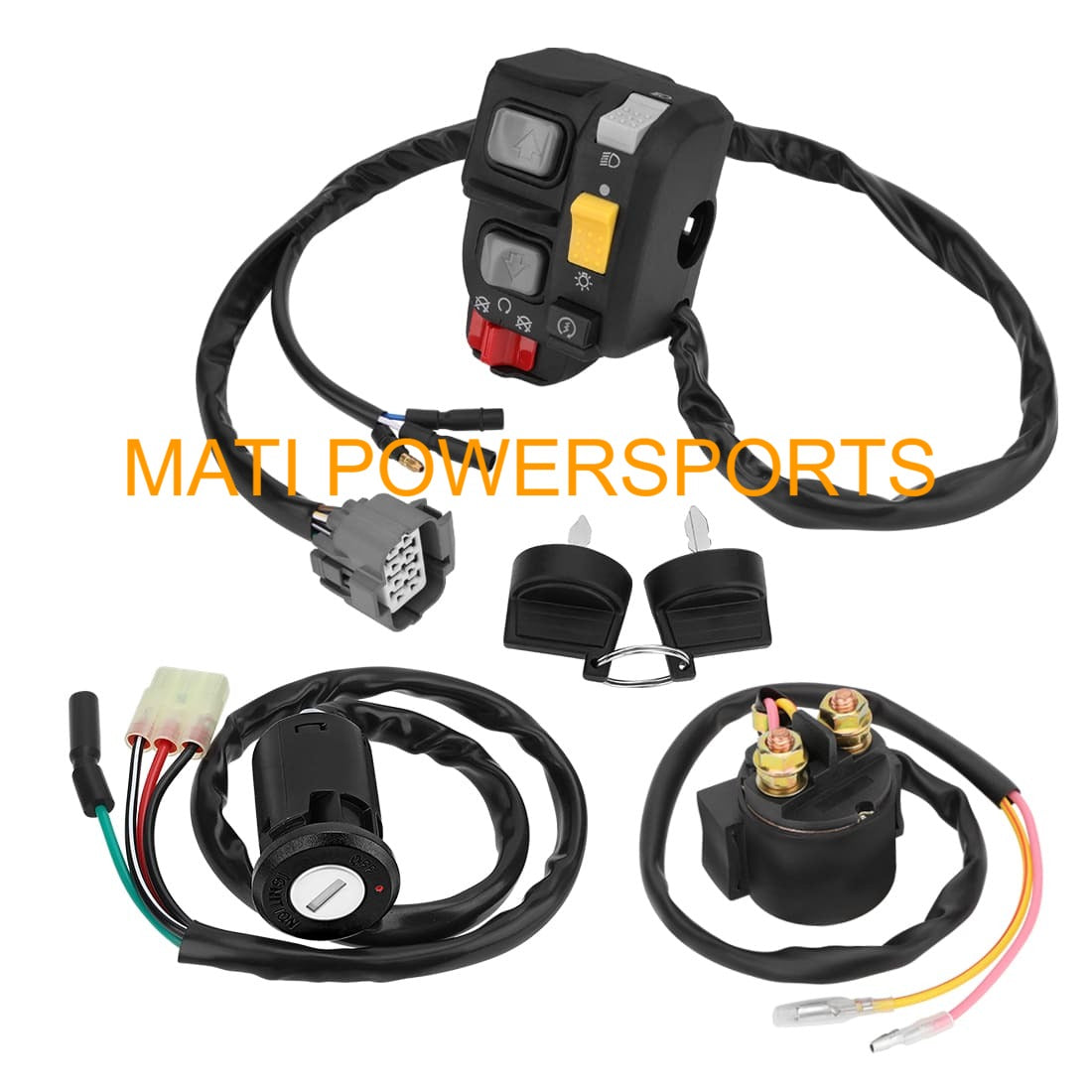 thumbnail image 2 of M MATI Left Handlebar Switch Assembly For Honda Recon 250 TRX250TE ES 2007-2020 2 of 3