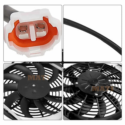 Radiator Cooling Fan Assy for Yamaha YXM700 YXC700 YXE70 Viking Wolverine 700 2014-2024 1XD-E2405-01-00