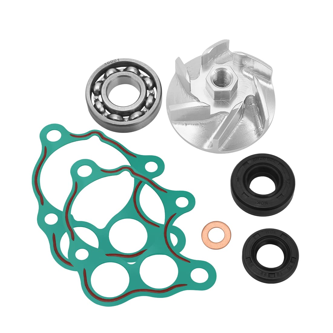 Water Pump Impeller & Gasket Rebuild Kit For Honda CR500R 1986-2001 19215-KA5-690