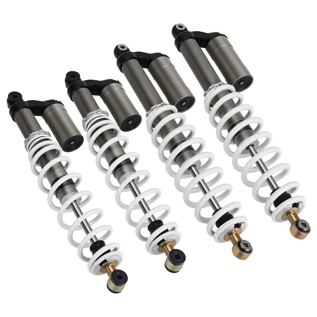 Front & Rear Air Shocks Absorbers For Polaris RZR 800 S 2009-2012 7043422 7043419