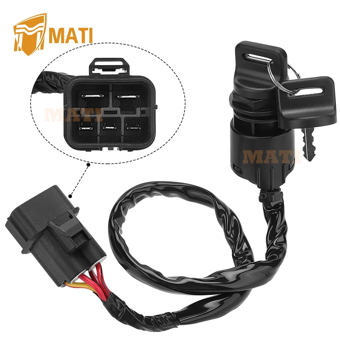 Ignition Key Switch Fit For Honda Pioneer 1000 SXS1000M 2016-2023 OEM: 35100-HL4-A01 35100-HL4-AK1