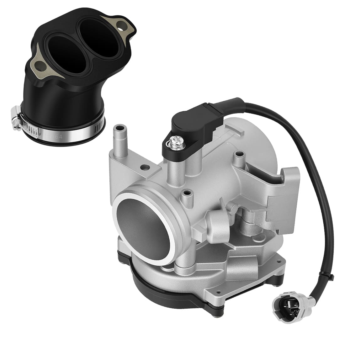 Throttle Body & Intake Manifold Adapter Boot For Polaris Ranger 700 6x6 Crew XP 2006-2009 2203925