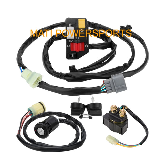 Handlebar Key Starter Relay Switch Kit for Honda Rancher 350 TRX350FM TRX350TM 2006 Manual Shift