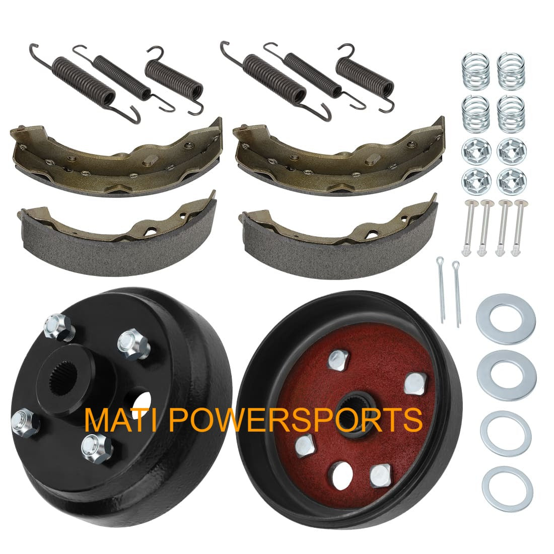 Kit moyeux et mâchoires de frein pour EZGO TXT Electric 1982-Up 19186G1P 27943G01 70794G01