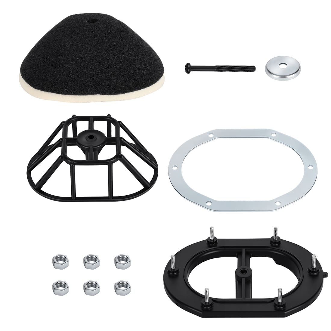 Air Filter Kit Cage Holder w/Guide Holder Plate for Yamaha Blaster 200 YFS200 1988-2006