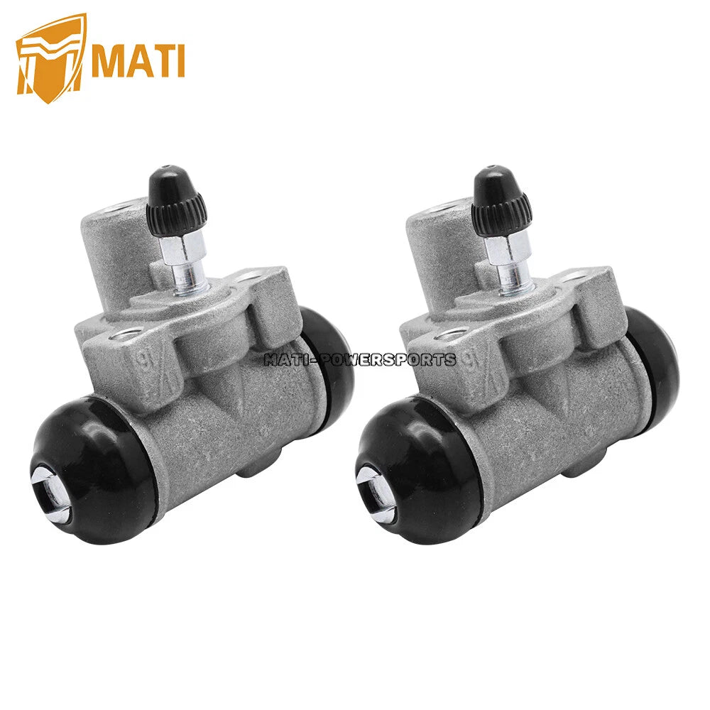 2x Front Brake Cylinder With Pads for Kawasaki KAF400 Mule 600 610 SX 41047-0001