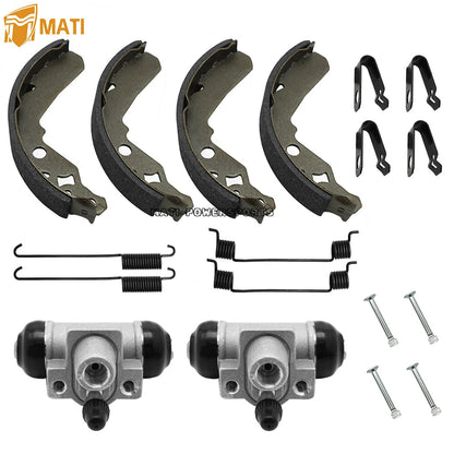 2x Front Brake Cylinder With Pads for Kawasaki KAF400 Mule 600 610 SX 41047-0001
