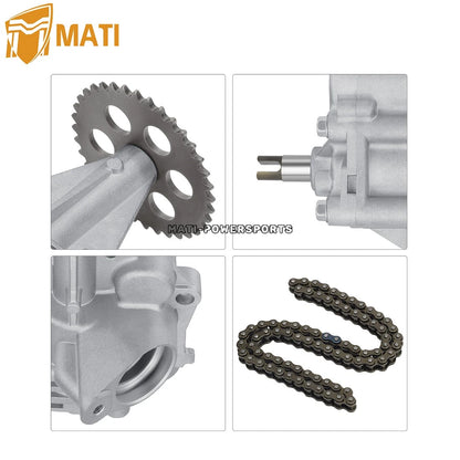 Engine Oil Pump & Chain For Polaris RZR PRO Turbo XP XP4 2020-2025 3023141 3222191