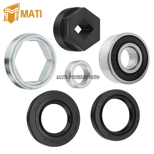 Steering Stem Bushing Rebuild Kit for Yamaha Grizzly Kodiak Raptor Wolverine Banshee Big Bear YFZ450