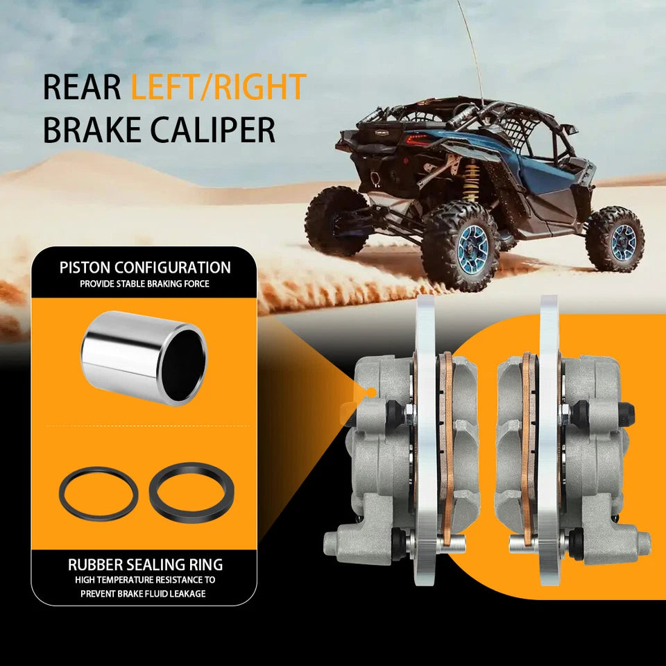 Rear Brake Caliper With Pads For Can-Am Commander Defender Maverick Traxter 1000 2018-2023 705601889