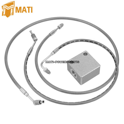 Rear Brake Hose Lines & Fitting Cross for Polaris 500 425 TM 650 2000-2004 7052293