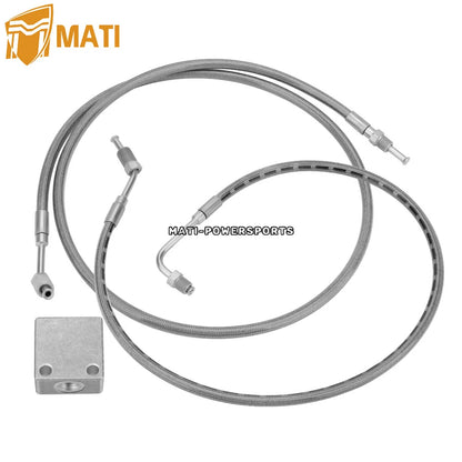 Rear Brake Hose Lines & Fitting Cross for Polaris 500 425 TM 650 2000-2004 7052293