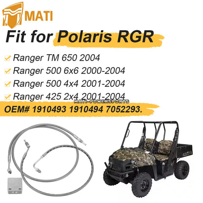 Rear Brake Hose Lines & Fitting Cross for Polaris 500 425 TM 650 2000-2004 7052293