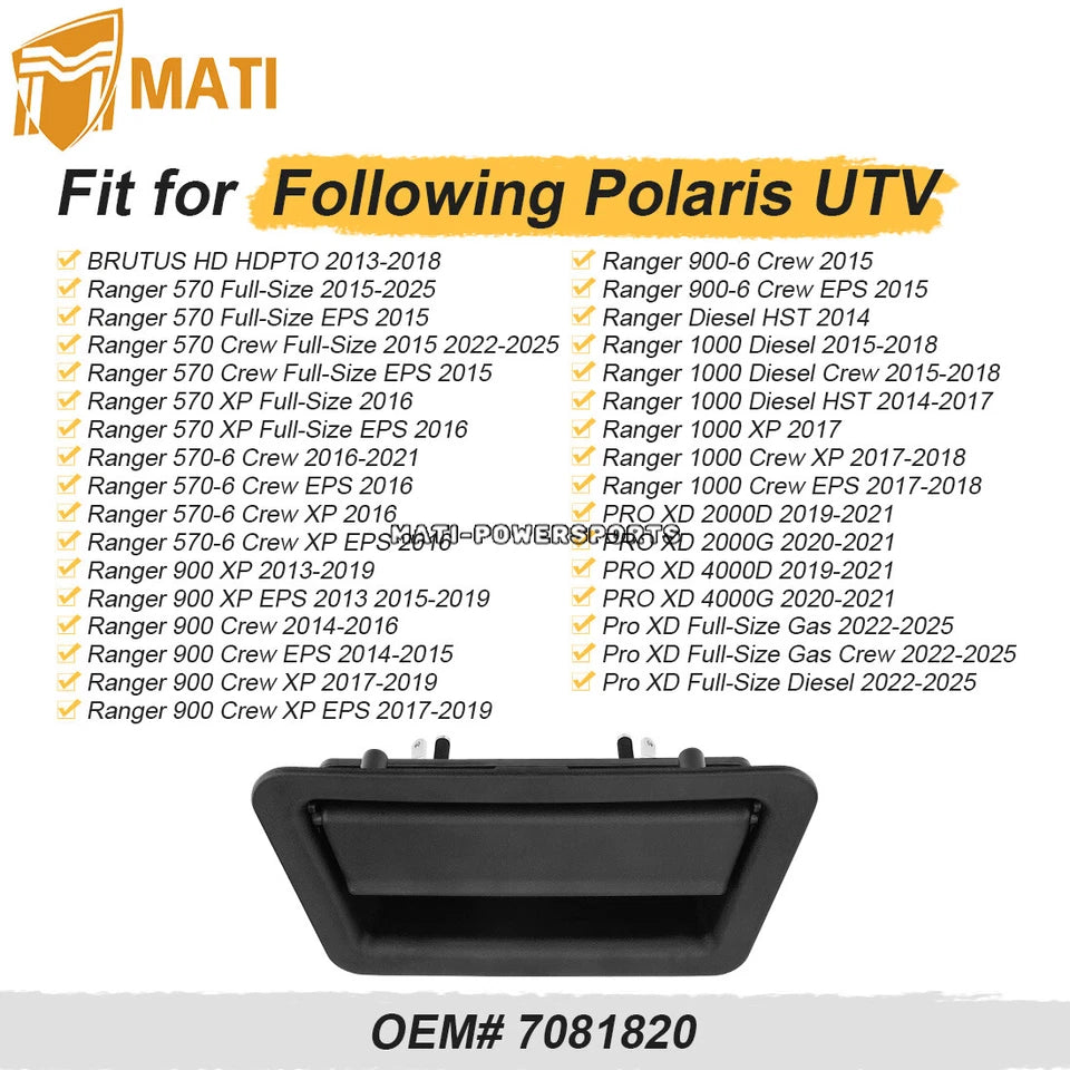 Tailgate Paddle Latch For Polaris Ranger 570 900 1000 Crew XP Diesel PRO XD 2013- 2025 7081820