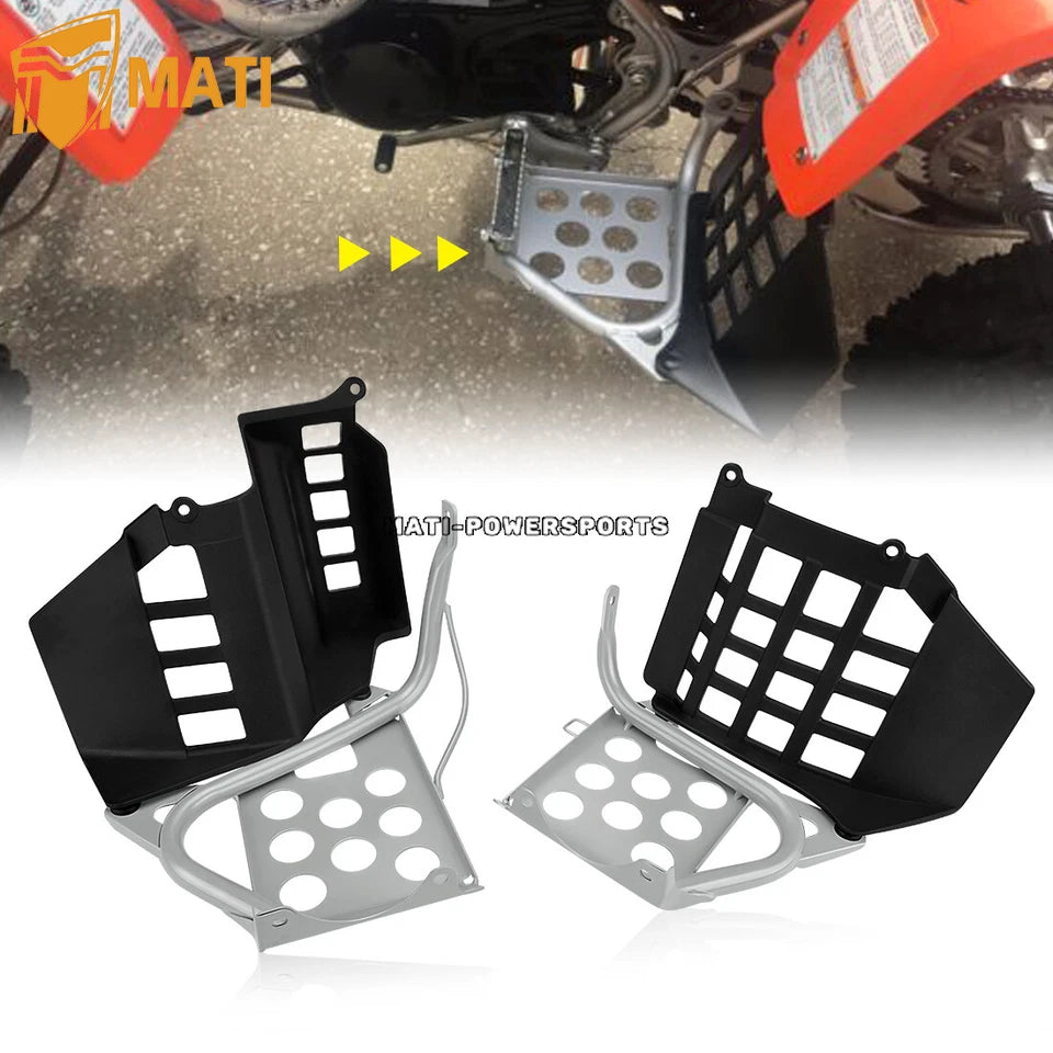 Left & Right Nerf Bars & Heel Guards Footrest For Yamaha Banshee 350 YFZ350 1990-2006 3GD-27445-00-00