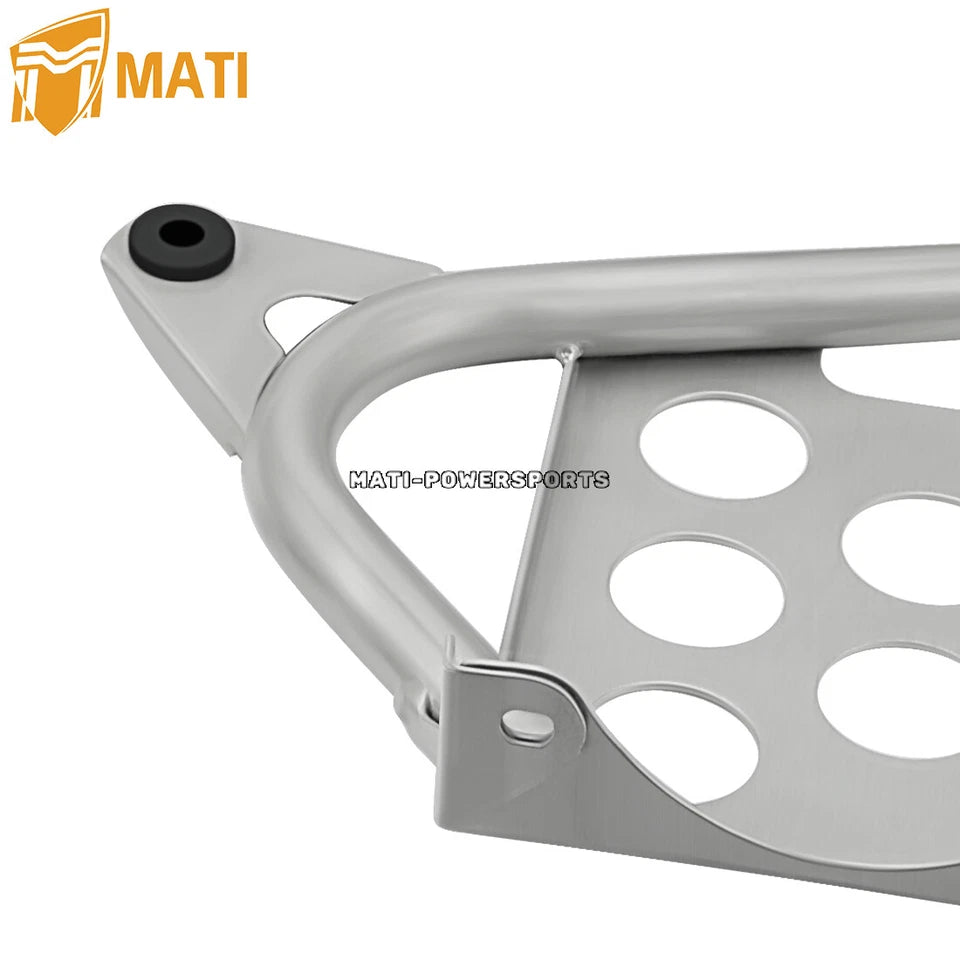 Left & Right Nerf Bars & Heel Guards Footrest For Yamaha Banshee 350 YFZ350 1990-2006 3GD-27445-00-00