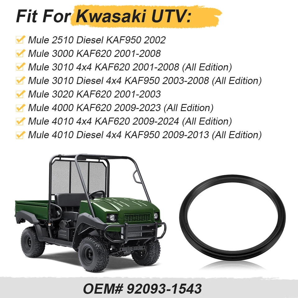 2Pcs Front/Rear Brake Drum Seal for Kawasaki KAF620 KAF950 92093-1543