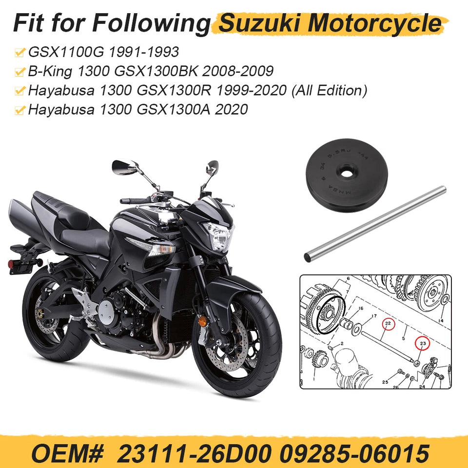 Left Clutch Push Rod & Seal For Suzuki GSX1100G GSX1300BK GSX1300R GSX1300A 23111-26D00