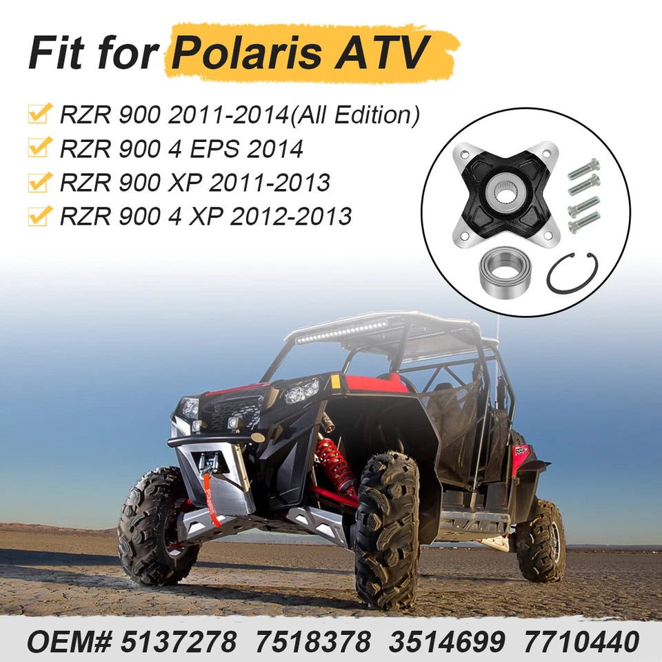 Rear Wheel Hub & Bearing Kit For Polaris RZR 900 4 EPS/XP/4 XP 2011-2014 5137278