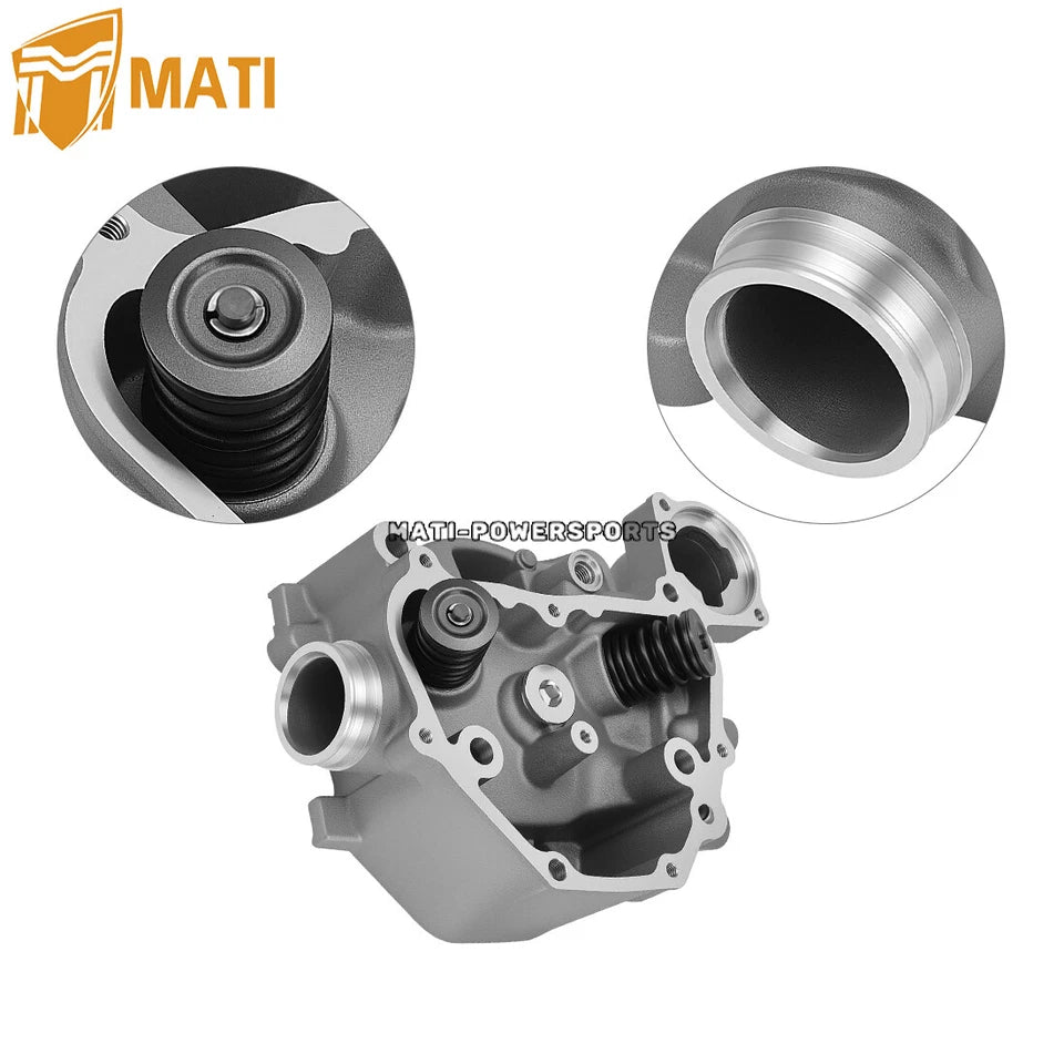 Cylinder Head & Spark Plug For Honda Rancher 420 Rubicon Foreman 500 Pioneer 500 TRX420 TRX500 SXS500 2009-2024