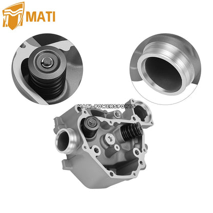 Cylinder Head & Spark Plug For Honda Rancher 420 Rubicon Foreman 500 Pioneer 500 TRX420 TRX500 SXS500 2009-2024