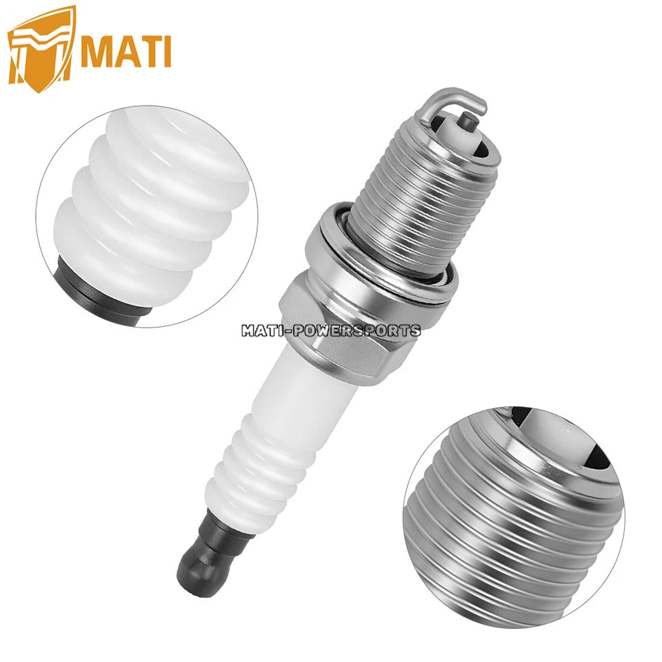 Cylinder Head & Spark Plug For Honda Rancher 420 Rubicon Foreman 500 Pioneer 500 TRX420 TRX500 SXS500 2009-2024