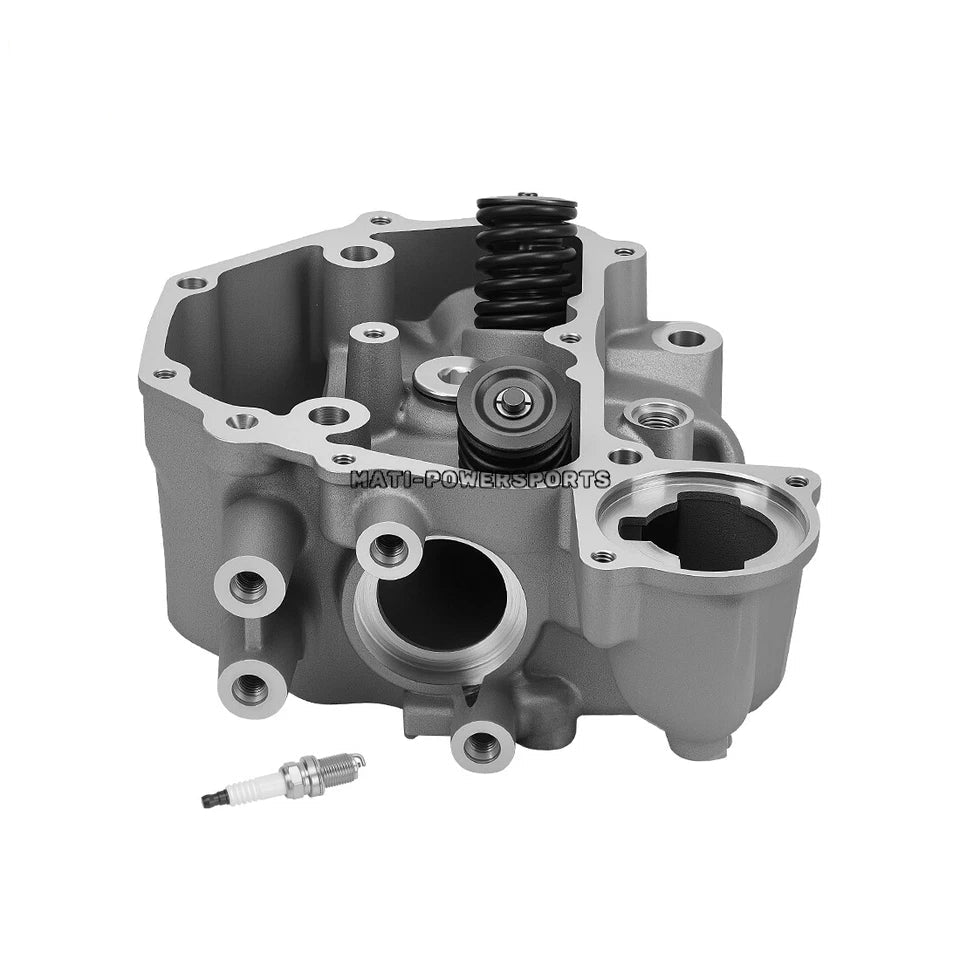 Cylinder Head & Spark Plug For Honda Rancher 420 Rubicon Foreman 500 Pioneer 500 TRX420 TRX500 SXS500 2009-2024