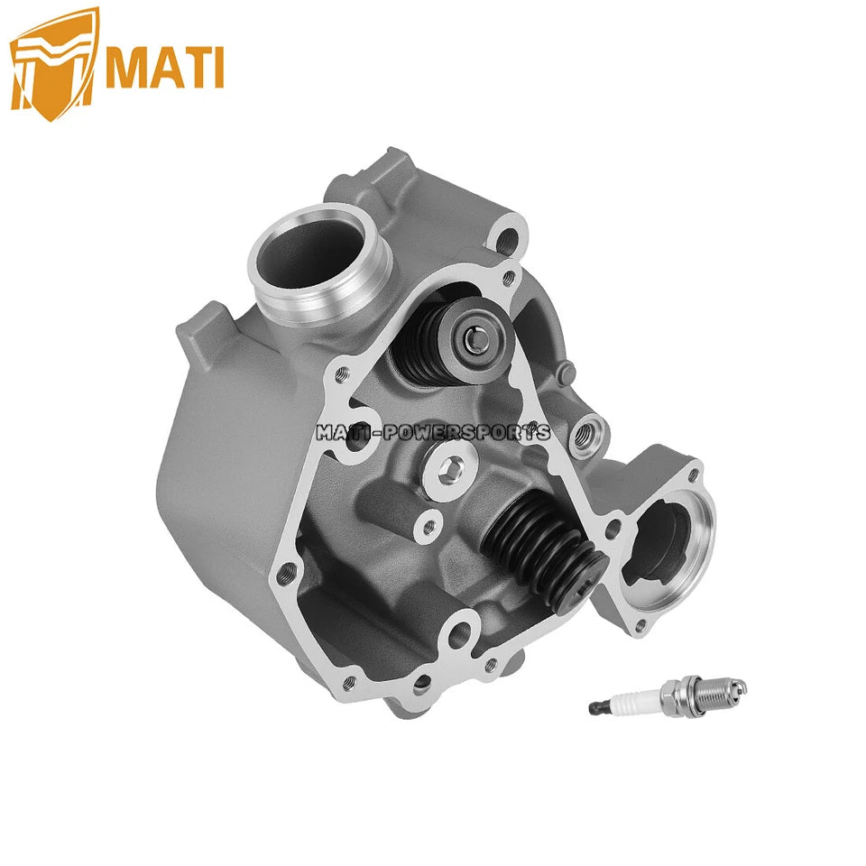 Cylinder Head & Spark Plug For Honda Rancher 420 Rubicon Foreman 500 Pioneer 500 TRX420 TRX500 SXS500 2009-2024
