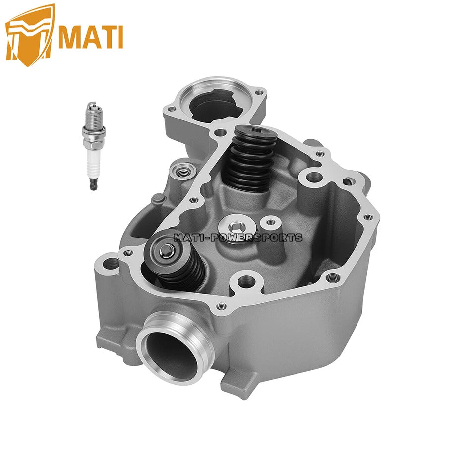Cylinder Head & Spark Plug For Honda Rancher 420 Rubicon Foreman 500 Pioneer 500 TRX420 TRX500 SXS500 2009-2024