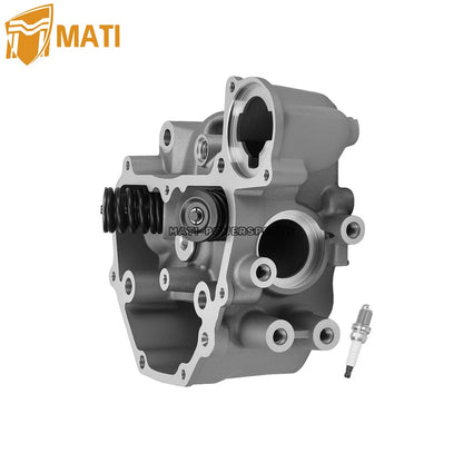 Cylinder Head & Spark Plug For Honda Rancher 420 Rubicon Foreman 500 Pioneer 500 TRX420 TRX500 SXS500 2009-2024