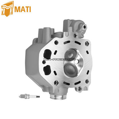 Cylinder Head & Spark Plug For Honda Rancher 420 Rubicon Foreman 500 Pioneer 500 TRX420 TRX500 SXS500 2009-2024