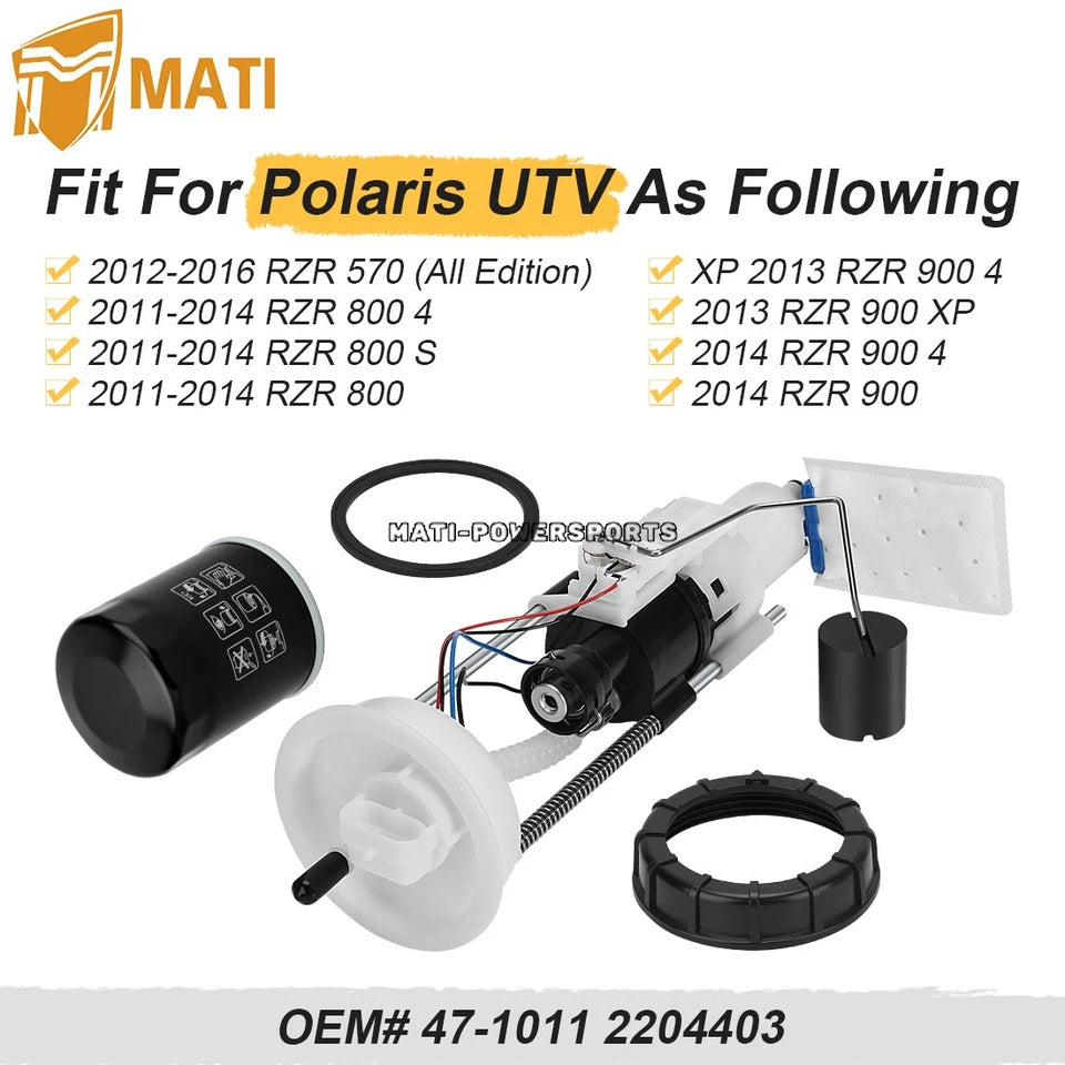 Fuel Pump Assembly & Oil Filter For Polaris Ranger 900 1000 Crew XP 570 Full-Size