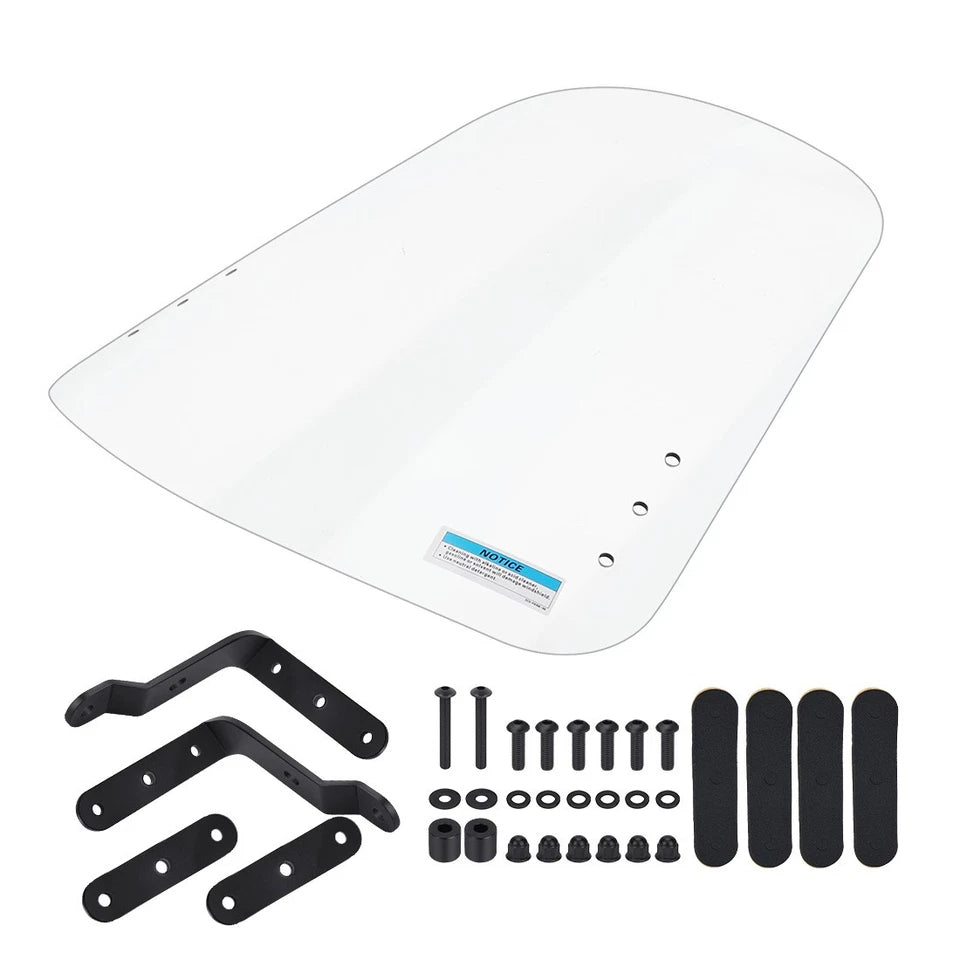 Scooter Windshield & Hardware For Yamaha Zuma 125 YW125 2009-2021 ABA-32S06-00-00