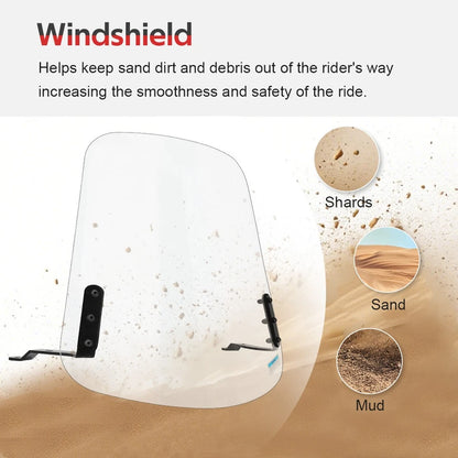 Scooter Windshield & Hardware For Yamaha Zuma 125 YW125 2009-2021 ABA-32S06-00-00