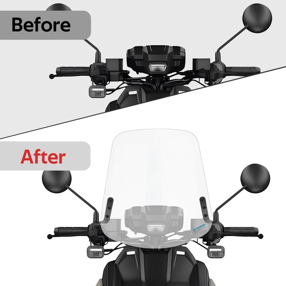 Scooter Windshield & Hardware For Yamaha Zuma 125 YW125 2009-2021 ABA-32S06-00-00
