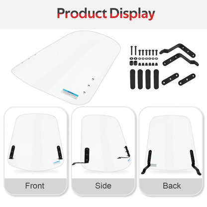 Scooter Windshield & Hardware For Yamaha Zuma 125 YW125 2009-2021 ABA-32S06-00-00