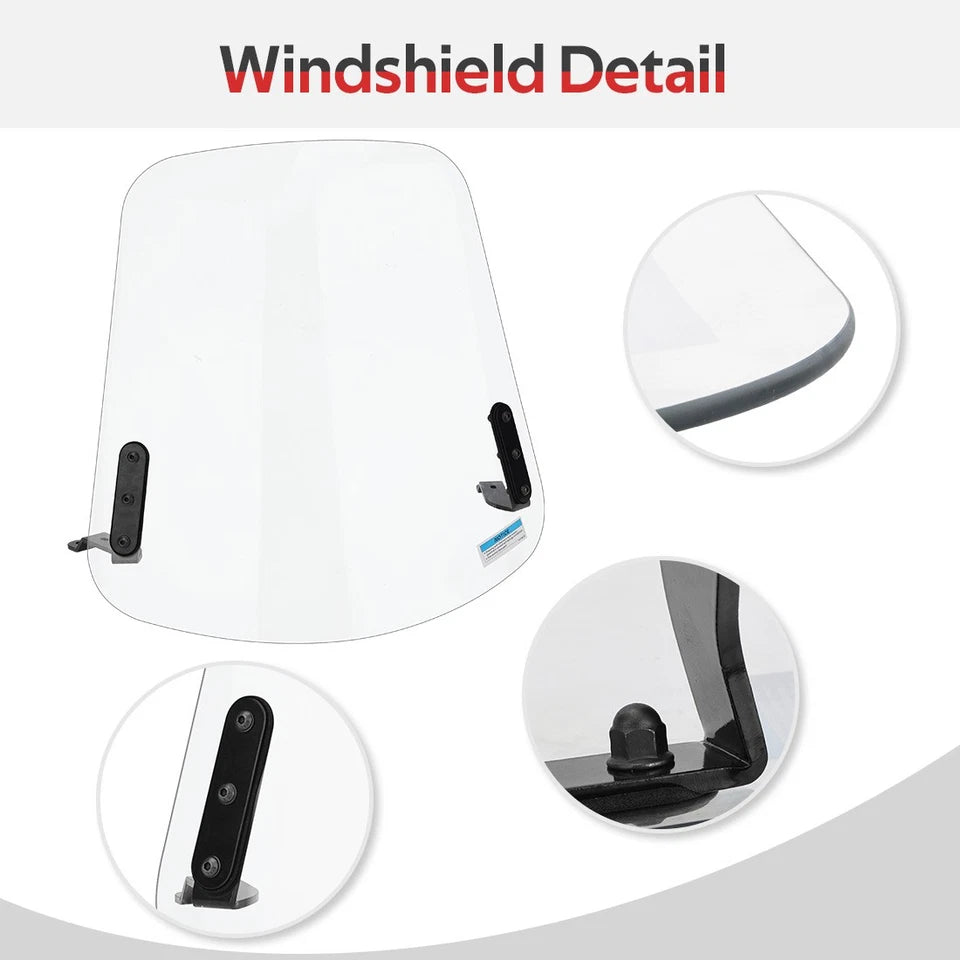 Scooter Windshield & Hardware For Yamaha Zuma 125 YW125 2009-2021 ABA-32S06-00-00