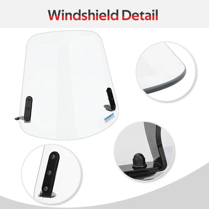 Scooter Windshield & Hardware For Yamaha Zuma 125 YW125 2009-2021 ABA-32S06-00-00