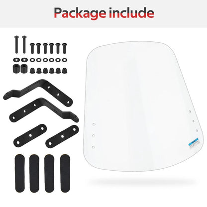 Scooter Windshield & Hardware For Yamaha Zuma 125 YW125 2009-2021 ABA-32S06-00-00