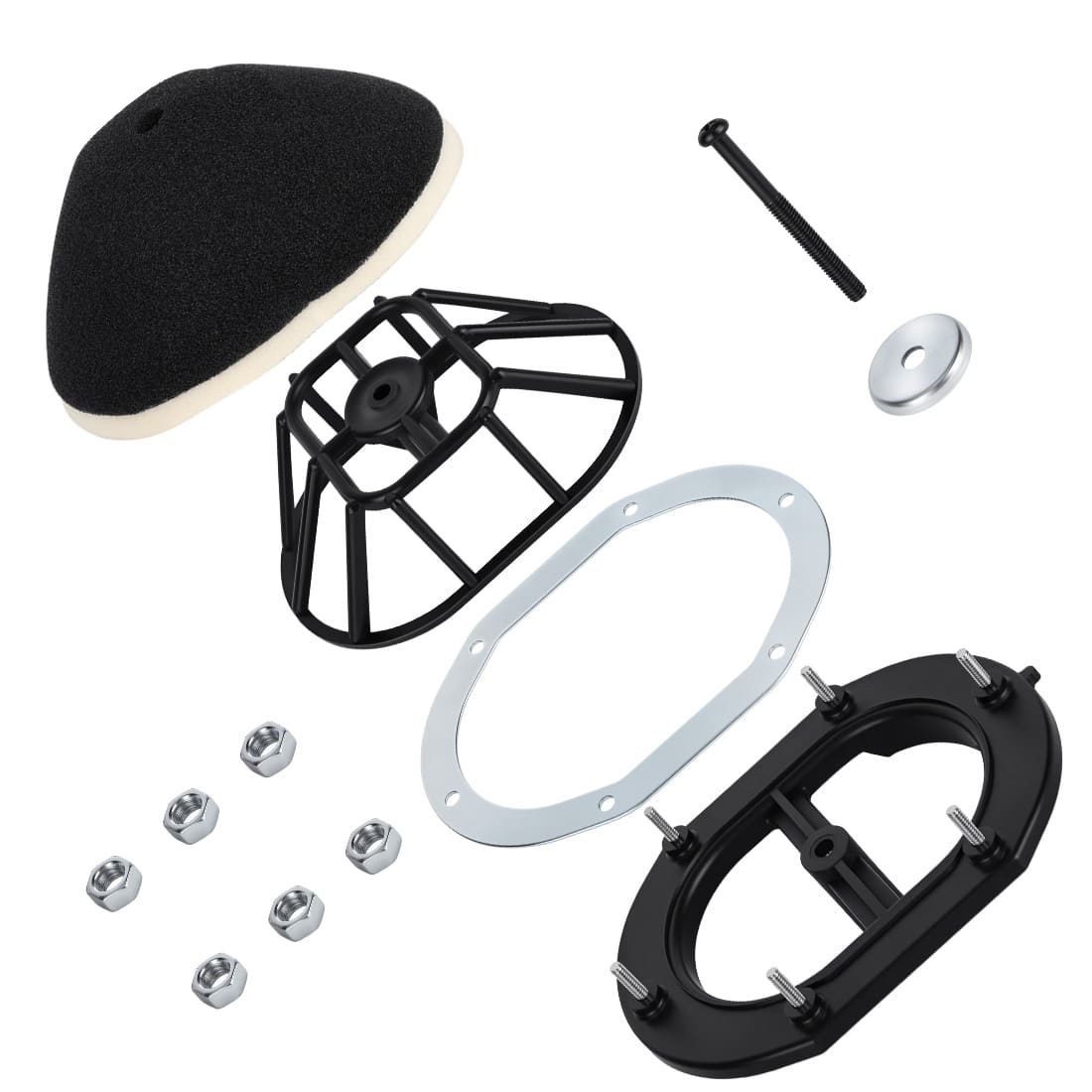 Air Filter Kit Cage Holder w/Guide Holder Plate for Yamaha Blaster 200 YFS200 1988-2006