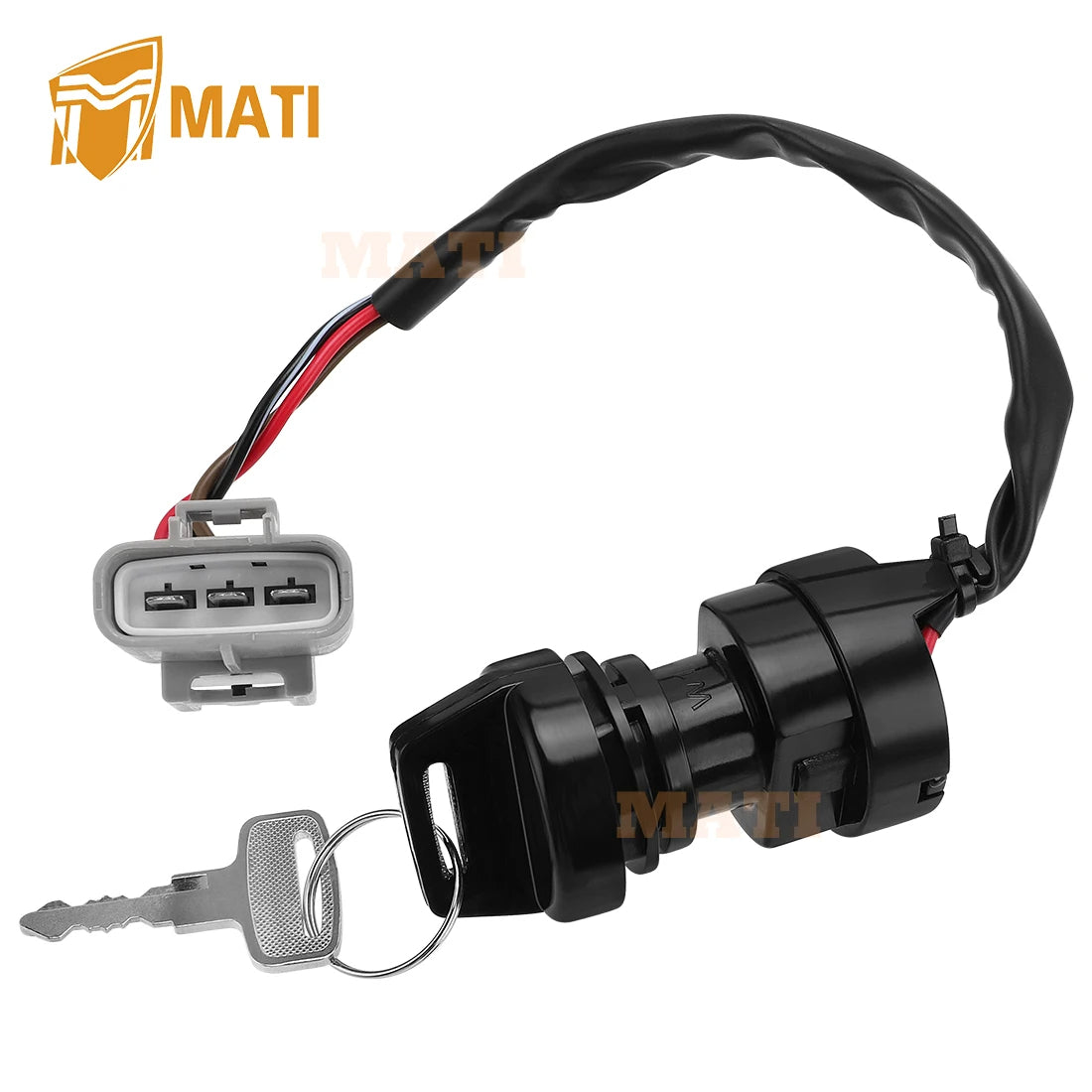 Ignition Key Switch for Yamaha Big Bear YFM400 Grizzly YFM700/550/400 Kodiak YFM700/450 Grizzly YFM660 Kodiak 400 28P-82510-00-00 28P-82510-01-00