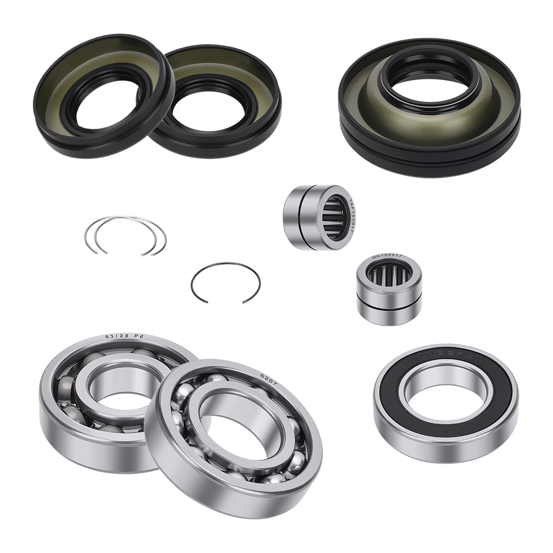 Rear Differential Bearing Seal Kit For Honda Rancher 420 Rubicon 500 520 2015-2024