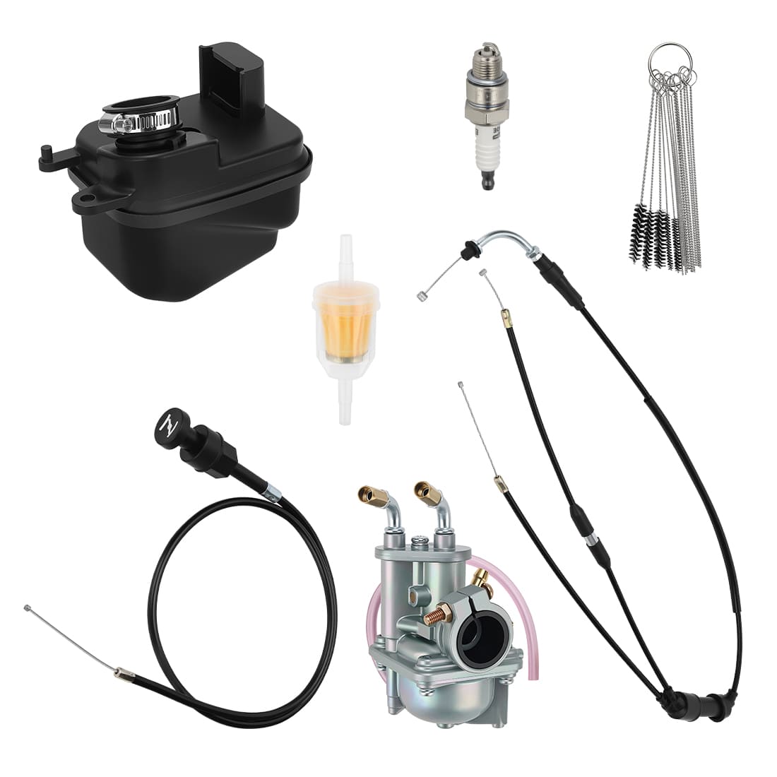 Carburetor Assy & Air Filter & Cable For Yamaha PW50 2008-2024 5PG-14101-11-00