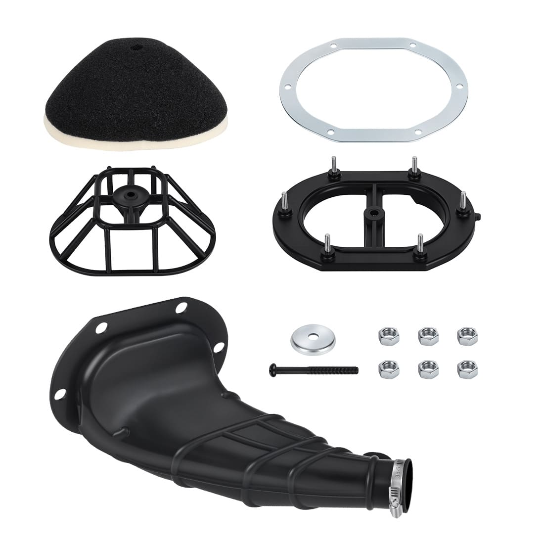 Intake Duct Tube Joint & Air Filter Kit & Cage Guide Holder Plate For Yamaha Blaster 200 YFS200 1988-2006