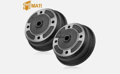 2PCS Rear Left & Right Wheel Brake Drum Hub For Kawasaki Mule 4010 4000 3020 3010 3000 2510 KAF620 KAF950 2001-Up 41038-0035 41038-7502