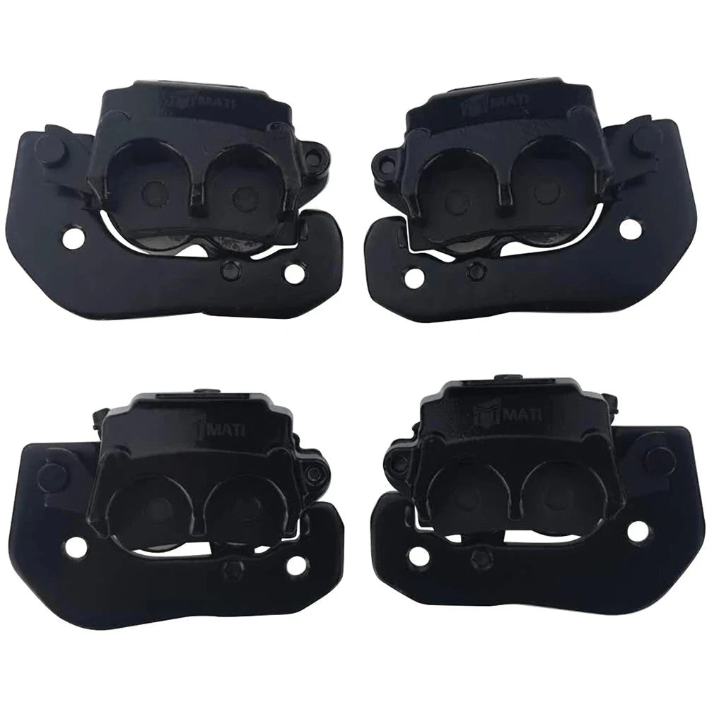 4PCS Brake Caliper (Front Rear Left Right) Assembly with Pads for Can-Am Renegade 500/570/800/850 Outlander 450/650/1000 - OEM : 703500970 703500969 Mati Powersports