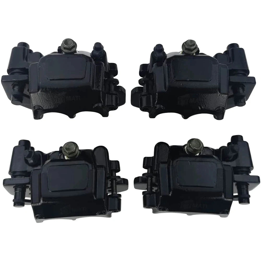 4PCS Brake Caliper (Front Rear Left Right) Assembly with Pads for Can-Am Renegade 500/570/800/850 Outlander 450/650/1000 - OEM : 703500970 703500969 Mati Powersports