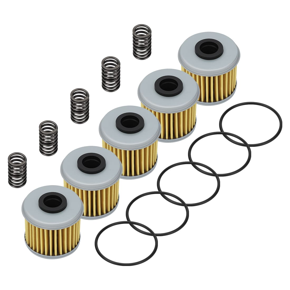 5PCS Oil Filter With O-Ring Spring For Honda CRF150R CRF250 CRF450 TRX450R/ER 2002-2024 15412-MEN-671