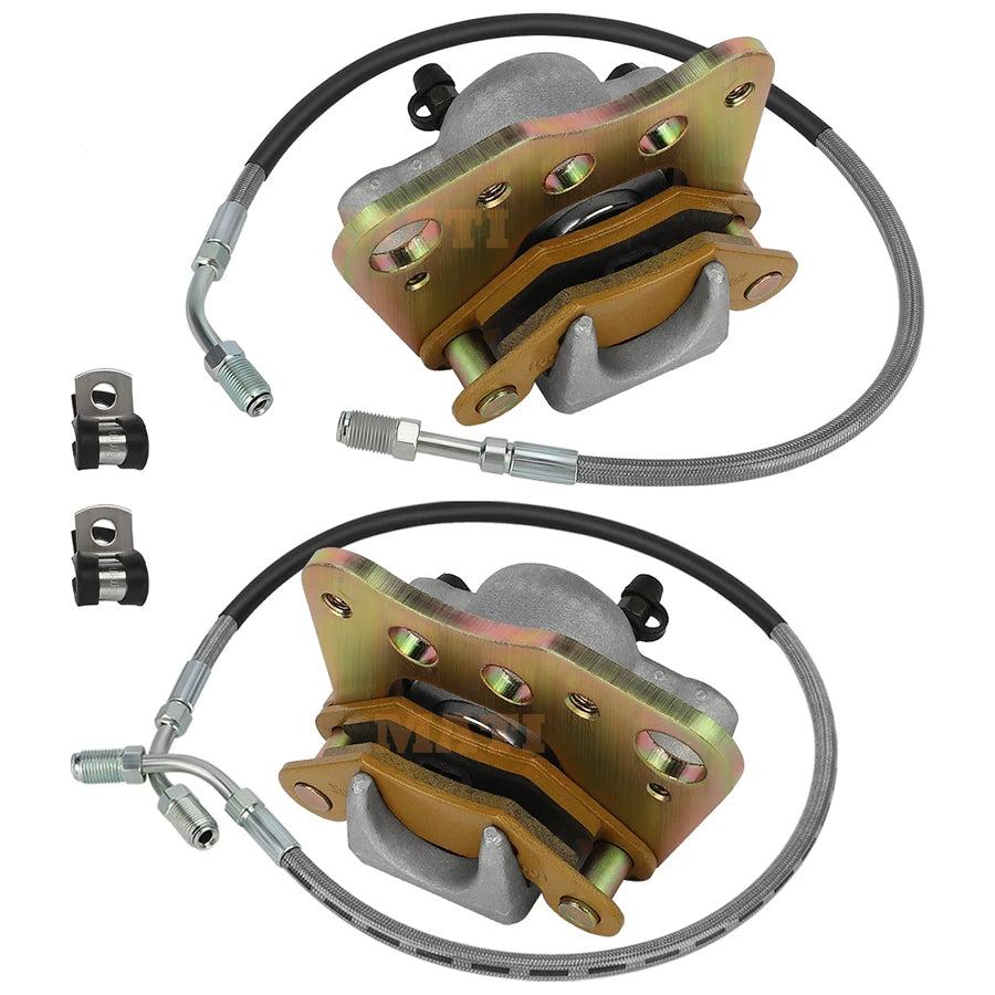 Front Brake Calipers & Hose Lines For Polaris Sportsman 335 500 /500 6x6 Duse Worker 500 OEM: 5131115 1930753